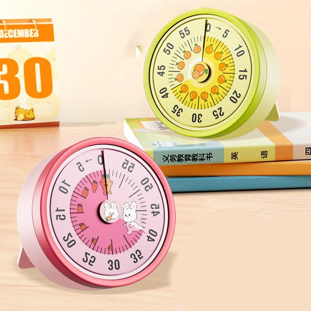 60-Minute Visual Timer with Stand Countdown Clock Mechanical Timer Kitchen Cooking Accessories