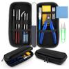 Goreson Tool Set for Plastic Includes Storage Diamond and Precision Tweezers 14-Piece Beginner's Models, Nippers, Thin-Blade Nippers, Case, Modeler's