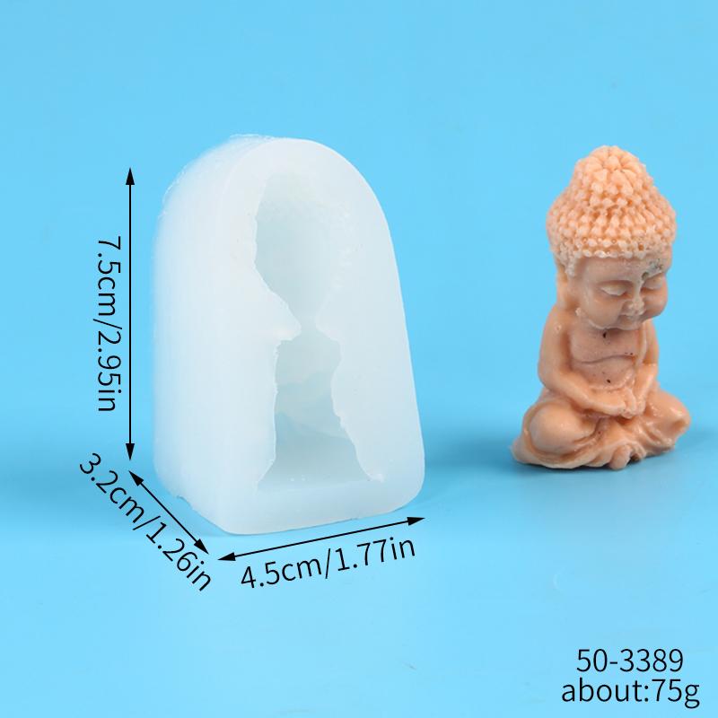 Xiaomi Buddha Silicone Candle Mold 3D Aromatherapy Handmade Soap Wax Clay Gypsum Candles Ornament Craft Making Mold