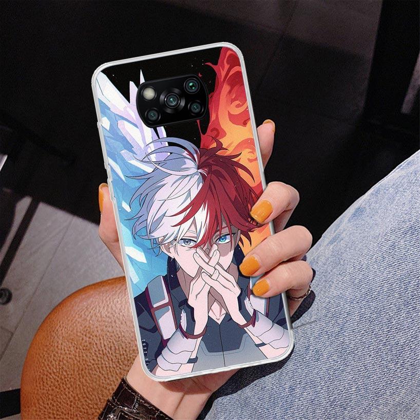 My Hero Todoroki Shoto Phone Case For Xiaomi Poco X7 X6 X5 Pro F7 Ultra Redmi 15C 15 13C 13 12C 12 10 10A 10C 9 9A 9C 9T Cover P
