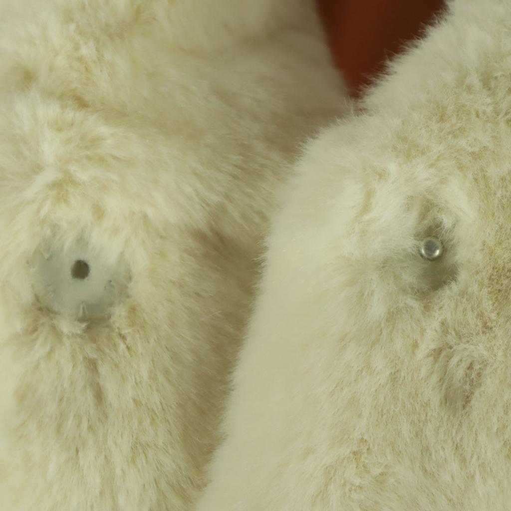 unused URBAN RESEARCH Long sleeve fake Fur coat F white Women Used