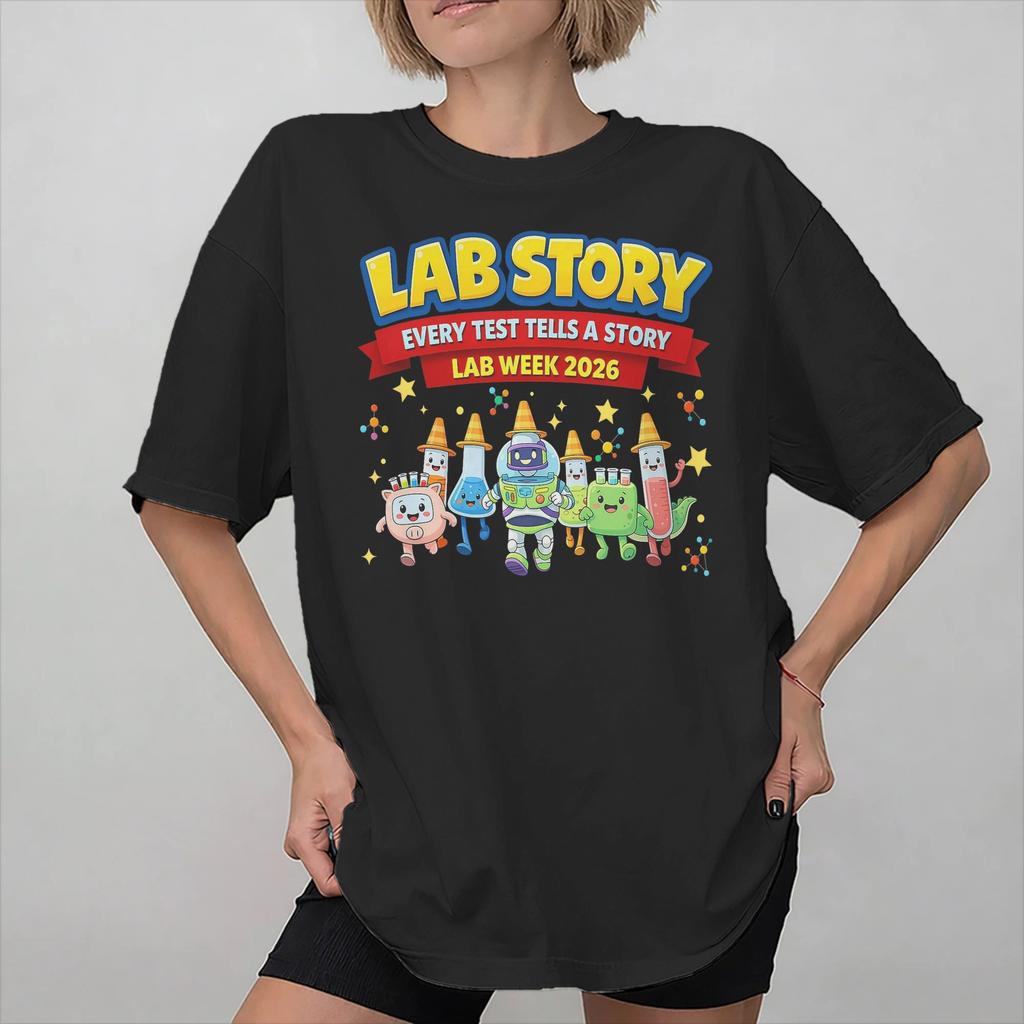 Lab Crew Lab Week 2026 Graphic Printing T Shirt for Unisex Women Cotton Tee Shirt Clothing