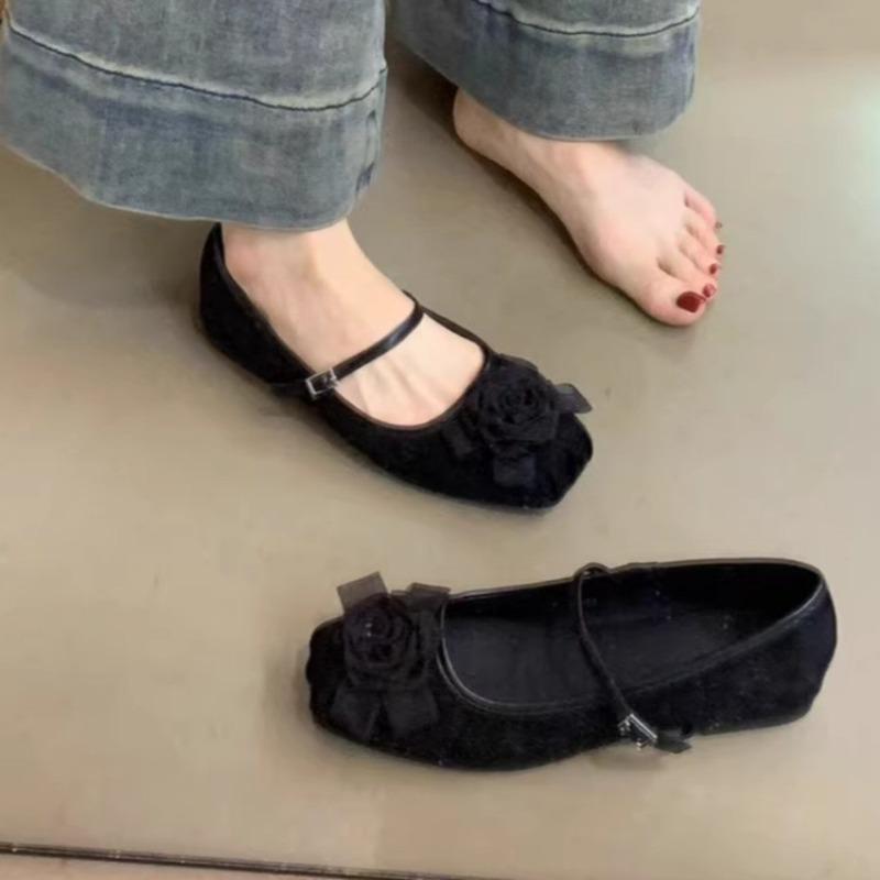 Новые женские туфли-мюли с цветочным принтом и закрытым носком, повседневные туфли на плоской подошве, роскошные дизайнерские туфли на плоской подошве для женщин, туфли-лодочки Zapatos Mujer