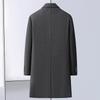 Winter Work Double-sided Woolen Coat Men's Medium and Long Single-breasted Take-off Goose Down Liner Fashion Casual Woolen Coat