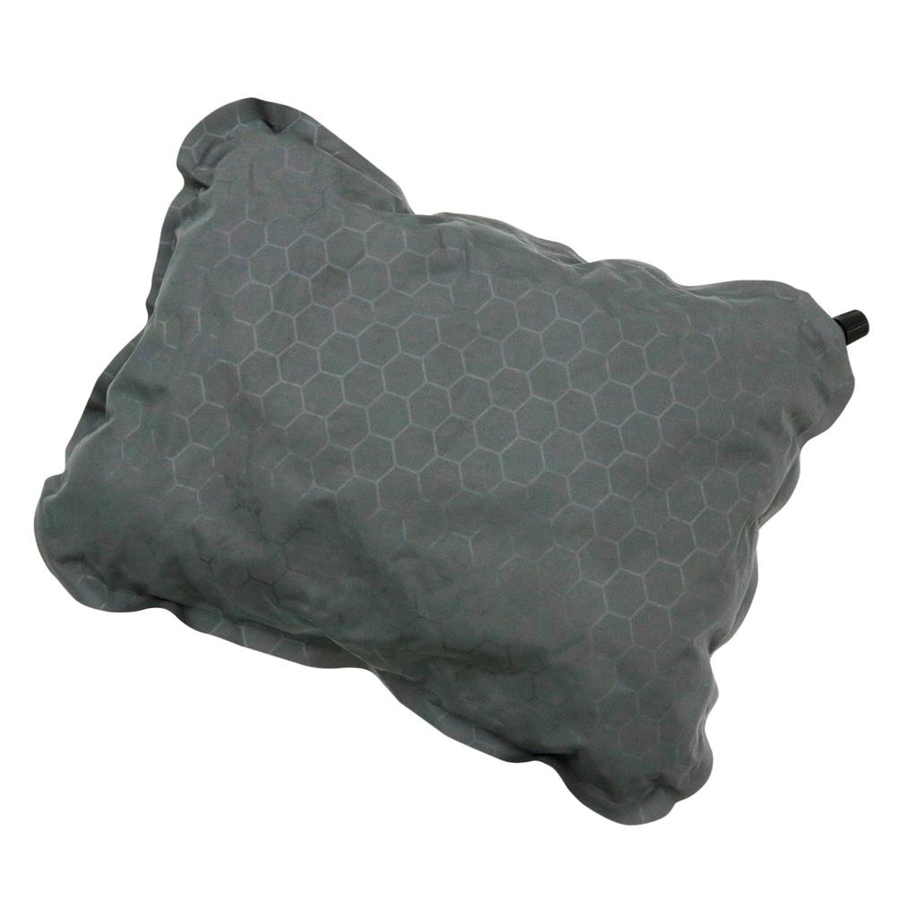 KAKURI Inflator Pillow, Suede Style, 12cm Thick, Outdoor, Camping, Sleeping In the Car, Automatic Inflation, Compact, Storage Bag Included,