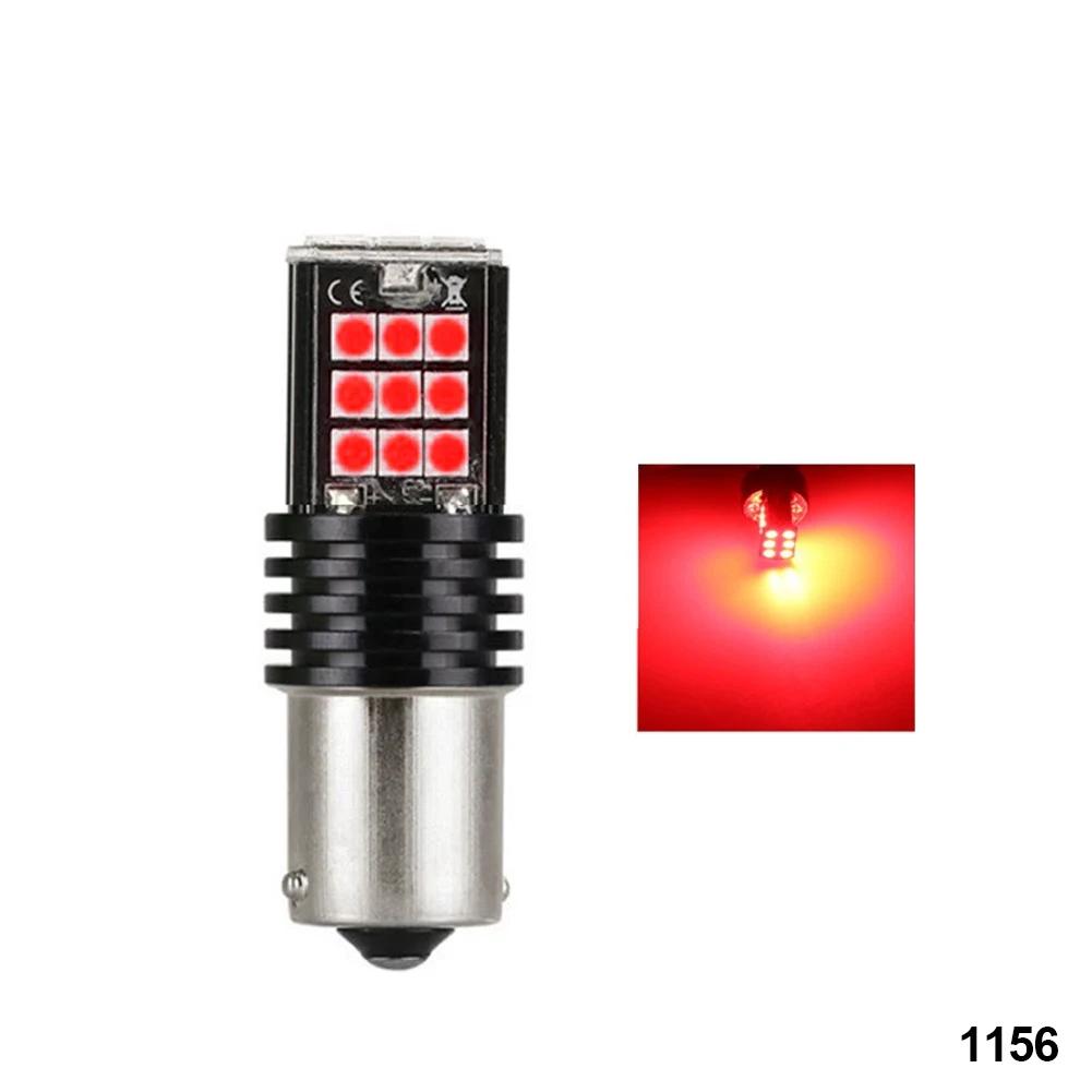 Автомобильные светодиодные фонари заднего хода, стоп-сигналы, указатели поворота, белые, красные, светодиодные лампы BA15S, 1156, 1157, 7440, BAY15D, лампы 3030