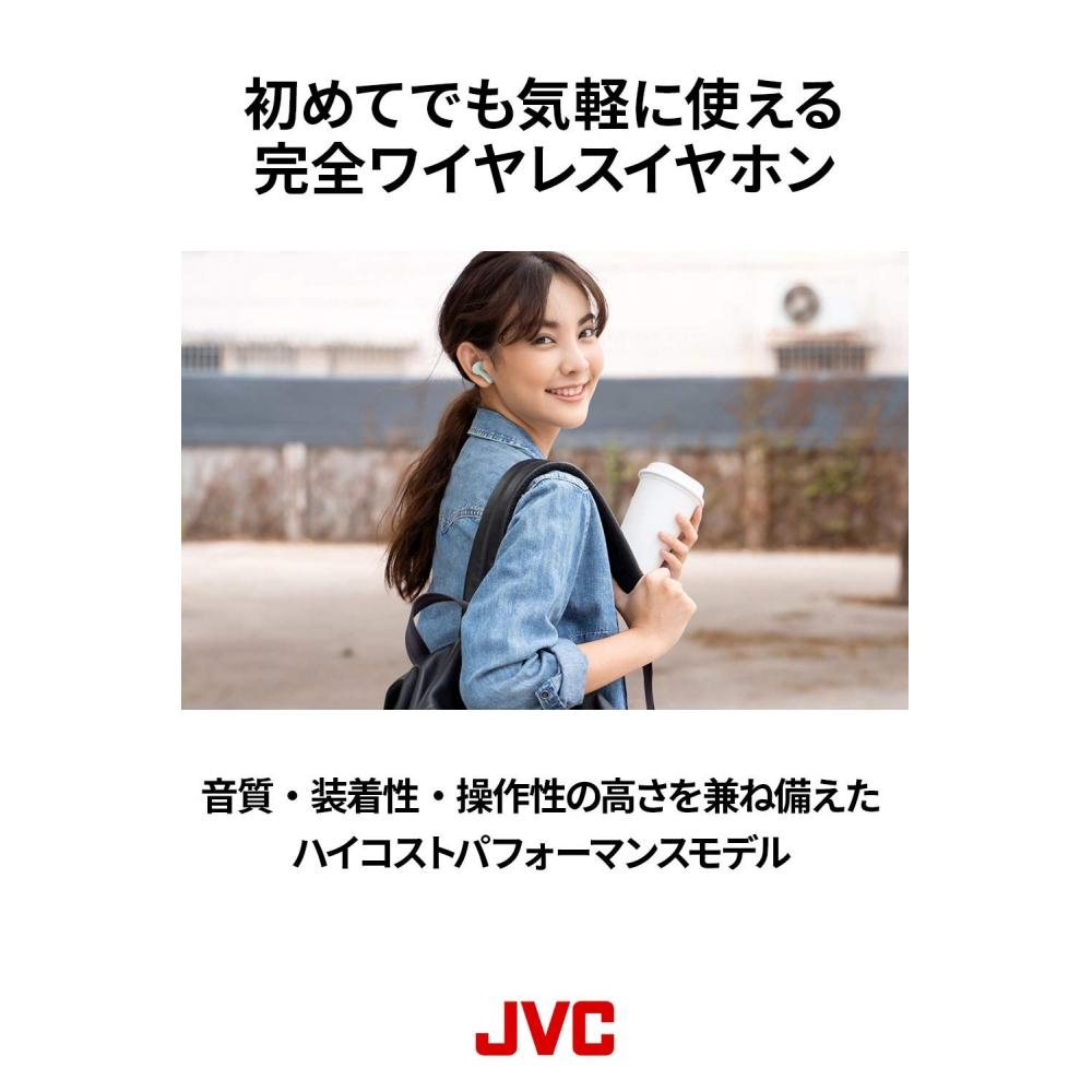 Полностью беспроводные наушники JVC HA-A7T-Z, вес 4,8 г, небольшой и легкий корпус, до 15 часов воспроизведения, водонепроницаемые, совместимы с синим цветом