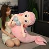 100cm Cartoon Multi Size Mermaid Plush Toys Soft Animal Pillow Stuffed Toy Princess Dolls Children  Girls Birthday Gifts