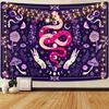 Aesthetic Snake Witchcraft Tapestry Mushroom Moon Phase And Stars Tapestries Butterfly And Flower Wall Hanging Boho Home Decor