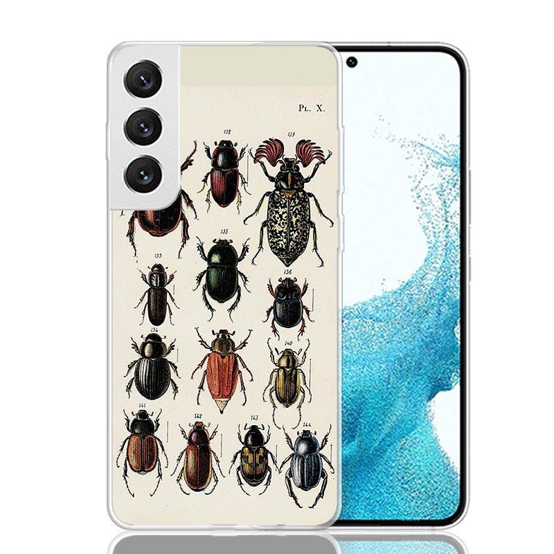 Научный чехол для телефона с изображением насекомых и пчел для Samsung Galaxy S26 S25 Edge S24 S23 FE S22 Ultra S21 Plus S20 + Fundas Cover C