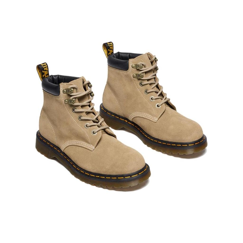 Dr. Martens 939 Vintage Round Toe Lace-Up Short Boots Unisex Boots Beige 41702200