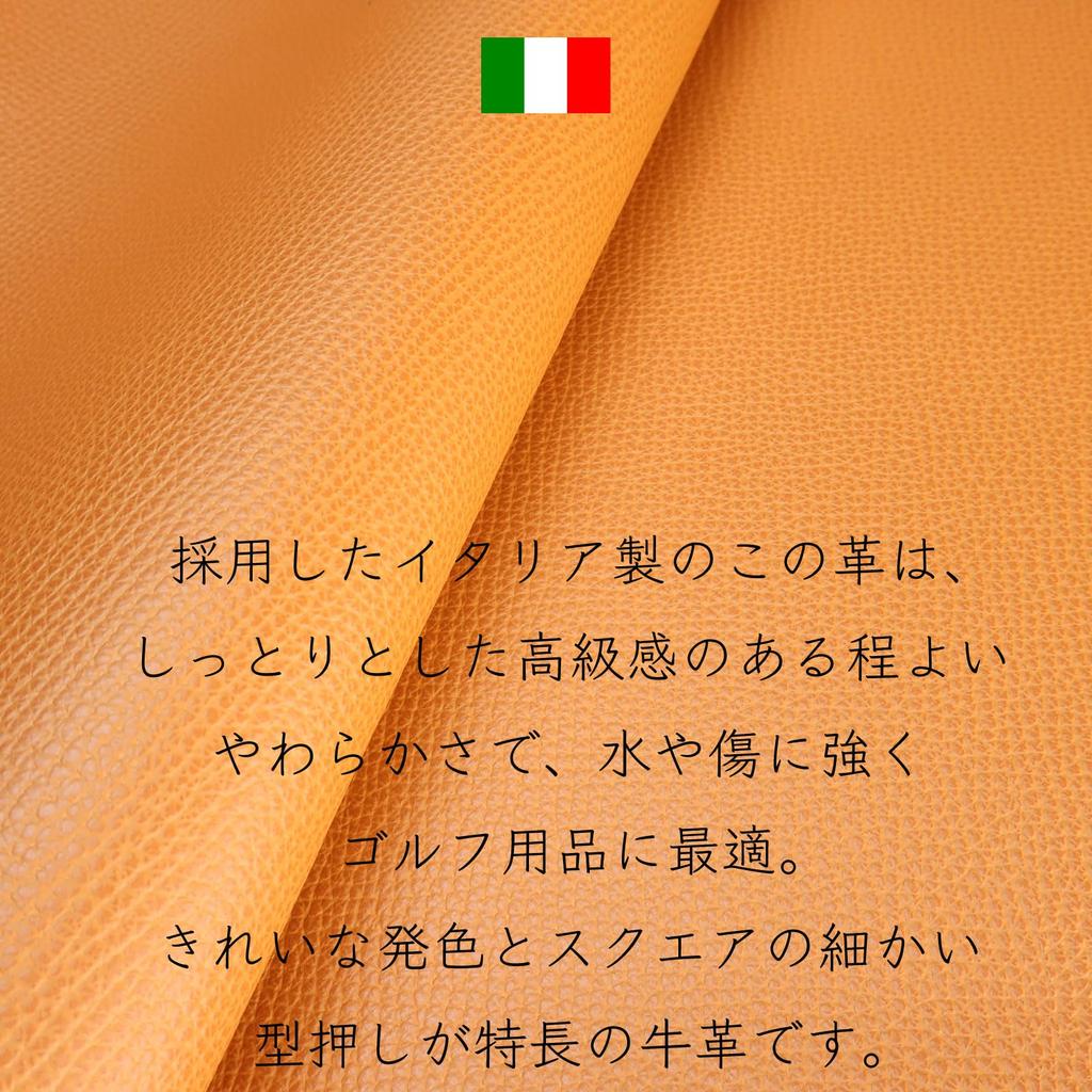 Golf Ball Case Holder Pouch Ball Holder Leather Genuine Leather Made In Japan Men Women Unisex REBOOT GOLF (Italy Blue)