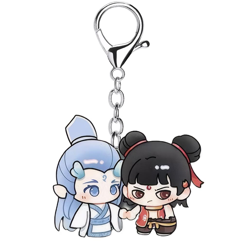 3 шт. Кинопериферия Нэчжа Ао Бин Брелок-подвеска Акриловый брелок Подвеска для ключей Подвеска для автомобиля Подарок для фанатов Друзей
