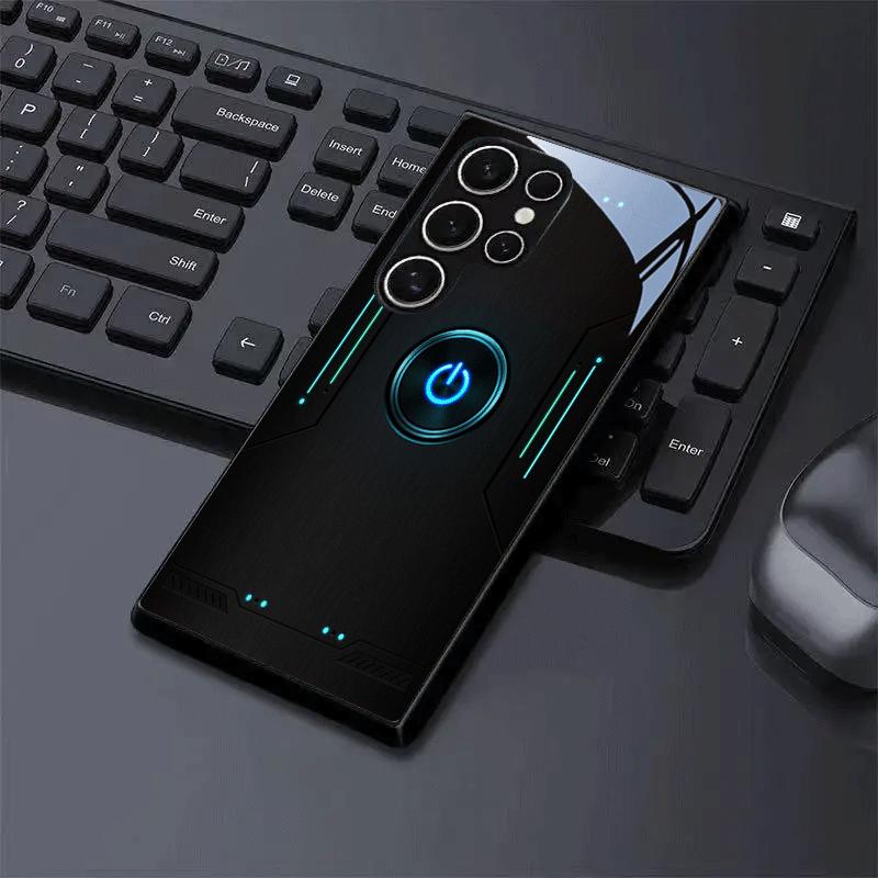 SimplicityTrend Изысканная роскошь Высококачественный чехол для телефона Стеклянный чехол для телефона для Samsung Galaxy S26 S25 S24 S23 S22 S21 FE, Ultra, Plus