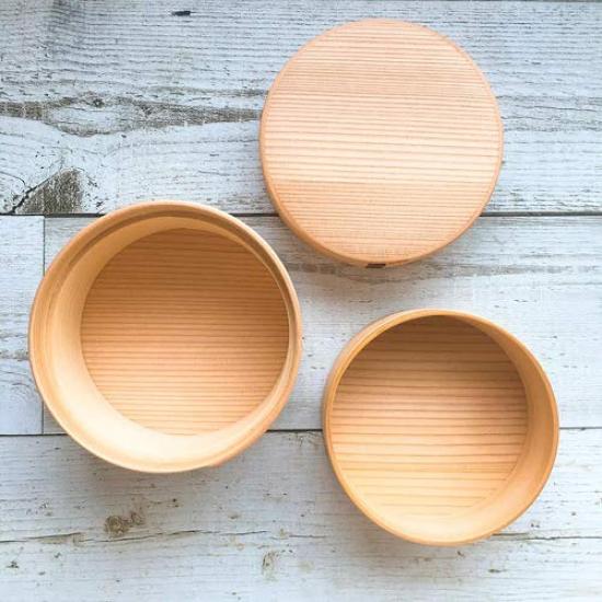 Одатэ Когэйся Магеваппа Бенто Двойной Круглый Бенто 2 Акита Кедр Коробка, Коробка, Ярусы,