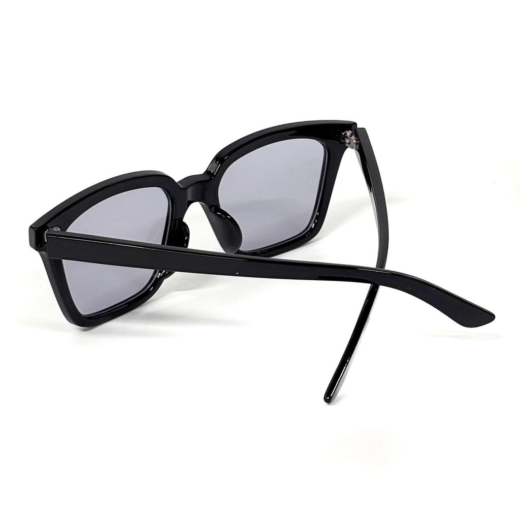 FashionBerry Черные и Квадратные UV Модные Широкие Стройнящие UV Стильные Очки для и Зарубежных Подходят для Всех Средне-Серые Солнцезащитные Очки, 99% Защита,