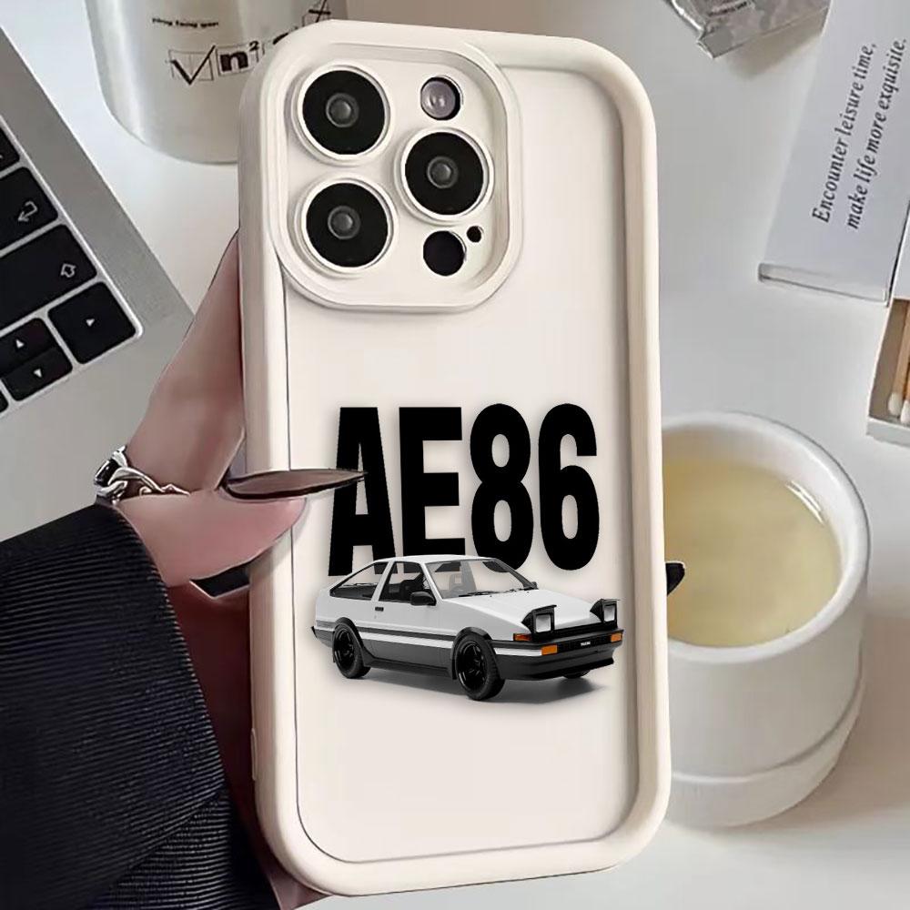 Чехол для телефона автомобиля с задним фонарем Initial D AE86 Для iphone Apple 17 AIR 16 16E 11 12 13 14 15 XR Plus Pro Max Силиконовый чехол