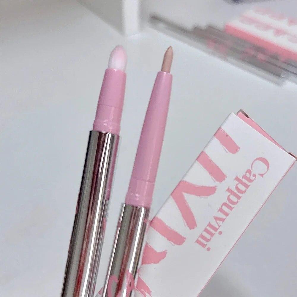 Lip Liner Pen Matte Lipstick Pen Waterproof Longlasting Lipstick Lip Contouring Non-stick Cup Lipliner Pencil Lip Makeup