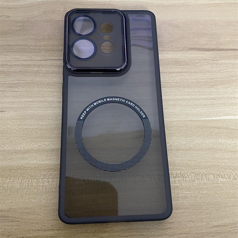 Прозрачный магнитный защитный чехол для Moto Edge 50 Fusion Pro 40 NEO G85 G60 G40 G64 G34 G24 G14 G04 5G Мягкая TPU крышка