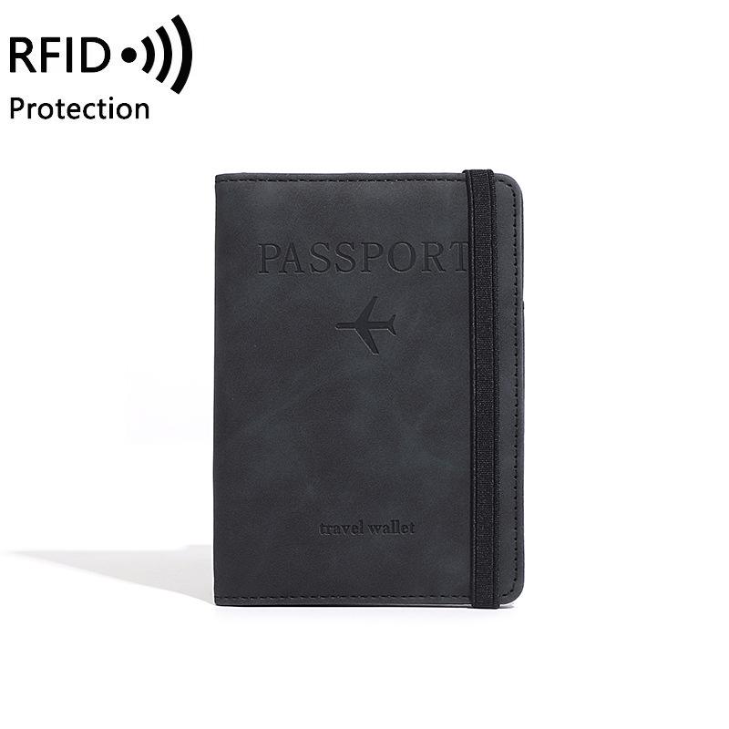 2024 RFID Anti-Theft Passport and Card Holder with Printed Ticket Pouch
