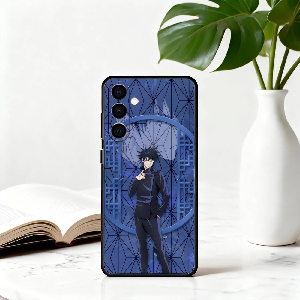 Чехол для телефона Jujutsu Kaisen с Мегуми Фусигуро для Samsung Galaxy A73, A72, A71, A70, A53, A52, A51, Другие, Мягкий Черный