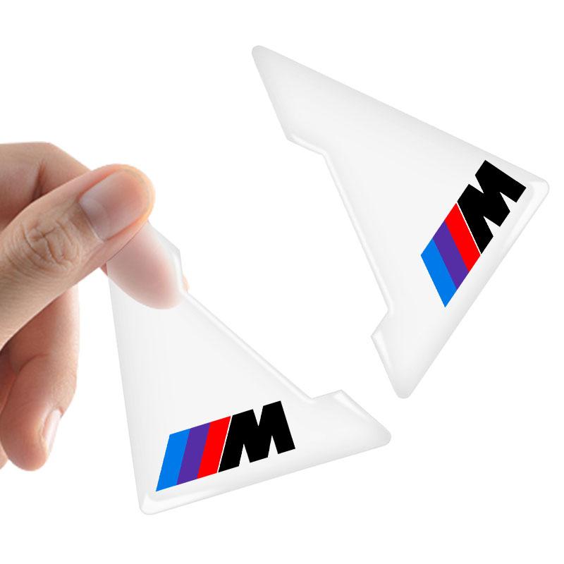 2 шт. Прозрачная накладка на угол двери автомобиля Защитная наклейка от царапин для BMW M E34 E36 E60 E90 E46 E39 F10 F20 F30 X5 X6 X1 M3 M5 M6 E71 F01 F02 F87