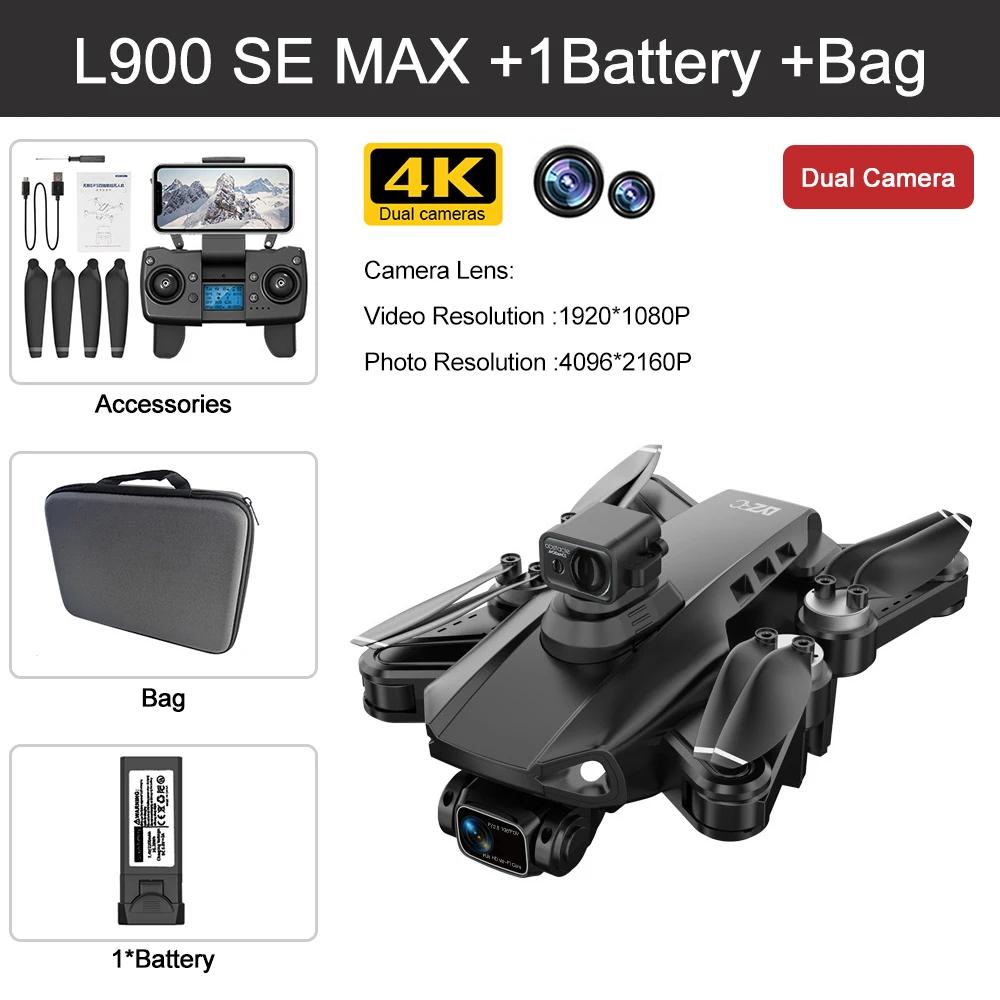 L900 Pro SE MAX Drone 4K Профессиональная камера 5G GPS WIFI 360° Предотвращение препятствий FPV Бесщеточный двигатель RC Квадрокоптер Мини-дрон Игрушка в подарок 1,2 км