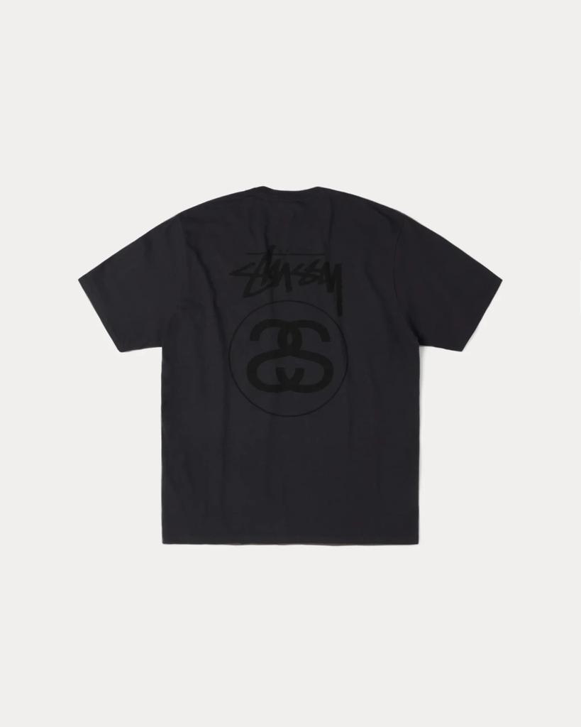 Stussy Stock Link Tee Pigment Dyed Faded Black