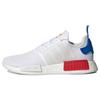 Originals NMD_R1 Fabric Synthetic Leather Sports Classic Slip Resistant Durable Low Top Lifestyle Casual Shoes Unisex Sneaker White Blue GW2504