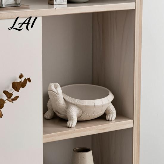 Creative Home Accessories 3D Printed Turtle Storage Tray Decorative Jewelry Tray for Necklaces Gift Lovers Rings Desktop Organizer Living