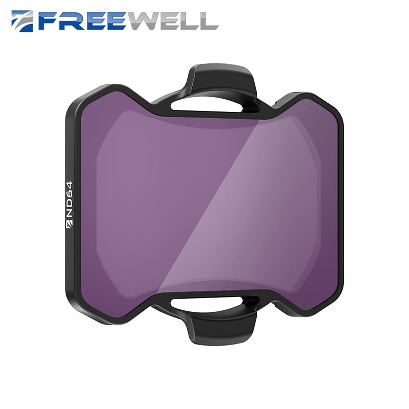 Фильтры ND Freewell для камеры дрона ND4 и ND64 Совместимость с объективом DJI Avata 2 Аксессуары для фотосъемки