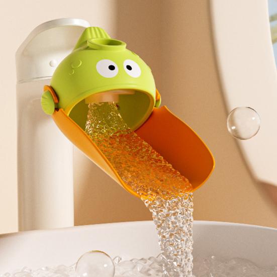 Children Faucet Extender Cartoon Worm Shape Splash-proof Adjustable Faucet Extender Bathroom Gadget