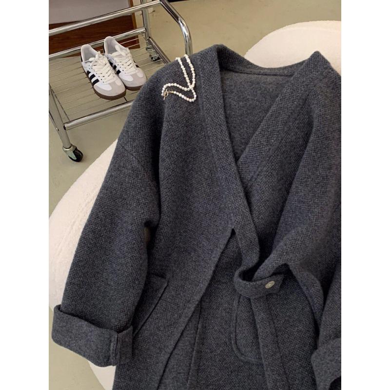 Women's Autumn and Winter Casual Knit Solid Colour Sweater