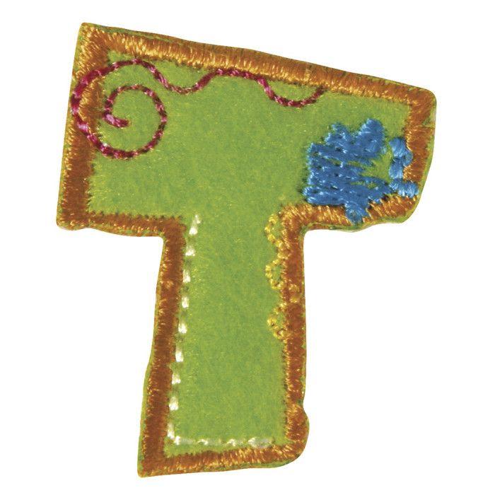 Rayher - Écusson brodé thermocollant Lettre T 3 cm