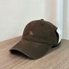 Pure cotton simple embroidery cap New women's wide-brimmed sunshade baseball cap Soft top temperament versatile simple casual hat