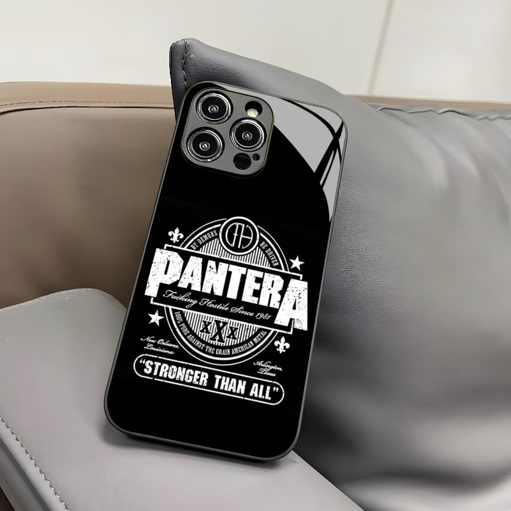 Чехол для телефона Pantera Ritual Metal Band для Iphone 17 Air 16 15 14 12 11 13 Pro Max Mini X Xr Xs Puls Черная Стеклянная Крышка