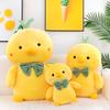 Bow Tie Small Yellow Chicken Plush Toy Throw Pillow Soft Cute Large Doll Doll Children's Accompanying Gift
