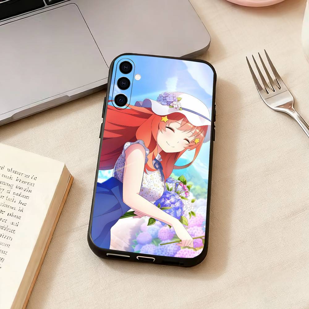 Itsuki Аниме N-Накано Чехол для телефона Черный Силиконовый Мягкий Для Samsung Galaxy A73,A72,A71,A70,A53,A52,A51