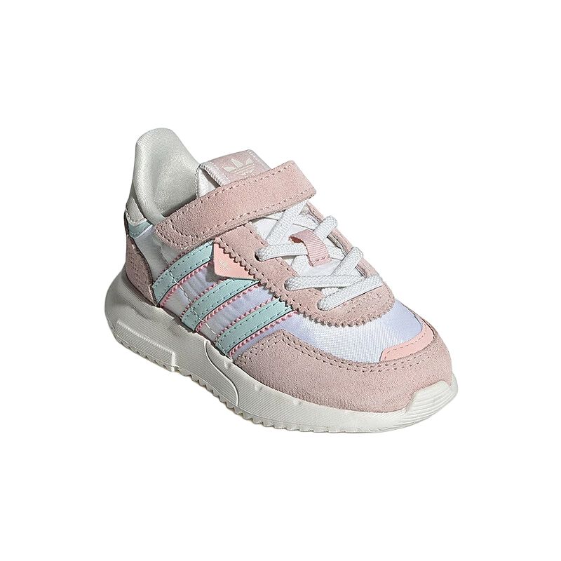 Adidas Originals Retropy F2 Cf El I Comfortable Fashion Slip-Resistant Durable Low-Top Walking Shoes Baby Shoes Pink White JR7992