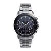 The Clock House Men's Solar Chronograph Watch, Business/Casual, Black, MBC1003-BK2A
