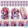 Kpop Birthday Party Decoration Tableware Set Birthday Party Supplies Balloons Cake Topper Hanging Flag Cups K-pop Party Decor