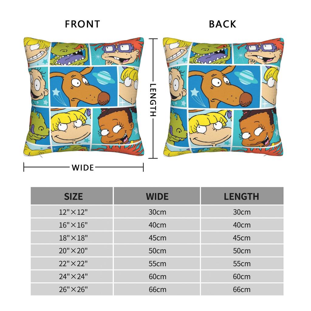 R-Rugrats Angelica Pickles Pillow Cover Novelty Pillow Case For Sofa Home Decoration Design Pillowcases Birthday Gift