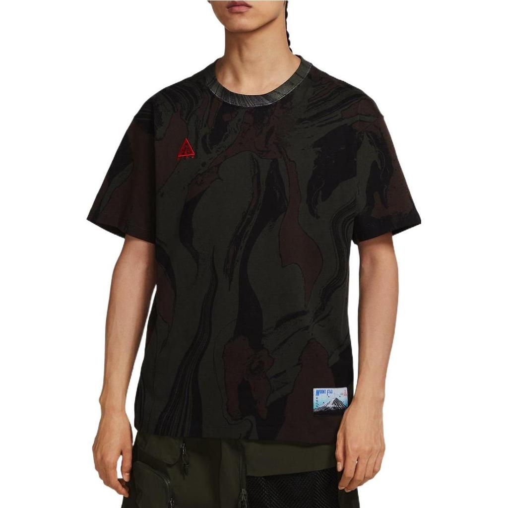 Мужская футболка Nike ACG Серия Colorblock С круглым вырезом С коротким рукавом Черная CW2295-325