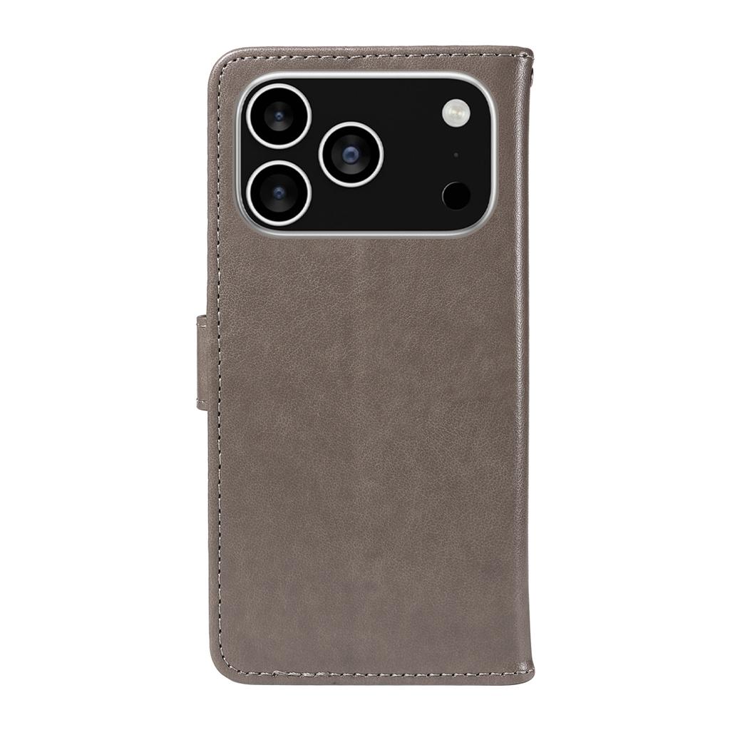 For iPhone 17 Pro Leather Wallet Case Cat Bee Pattern Phone Cover Stand