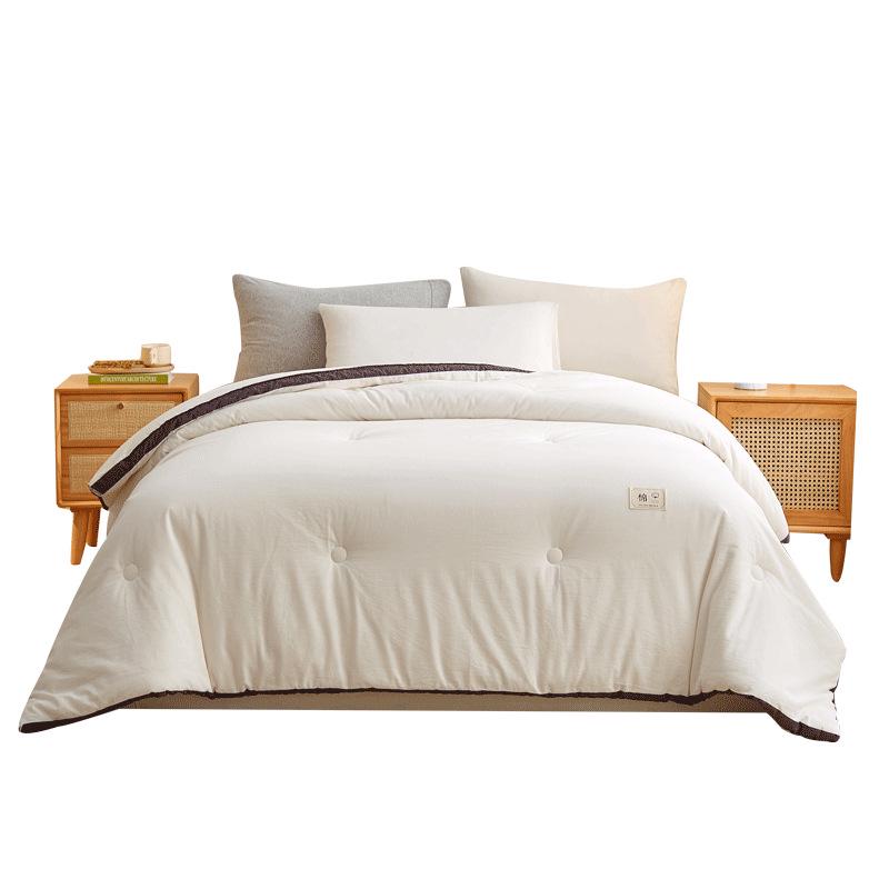 Толстое зимнее одеяло из хлопка Синьцзяна, теплое пушистое для всех сезонов - Односпальное и двуспальное размеры