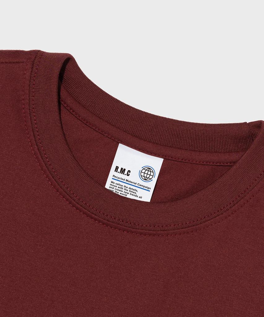 613SEOUL (большой) Уличная футболка с коротким рукавом Сеул (Вино)