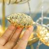 10/20/40LED Fake Pine Cone LED String Lights Gold Silver Fake Plants LED Light Garland  New Year