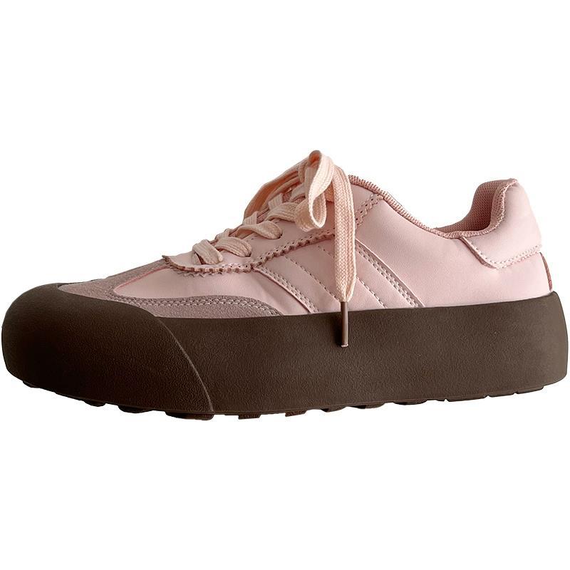 Повседневные простые нишевые ретро-кеды на платформе, немецкие кроссовки, женские, новинка осени 2025 года, универсальные, популярные, в гонконгском стиле, низкие кроссовки для сноуборда