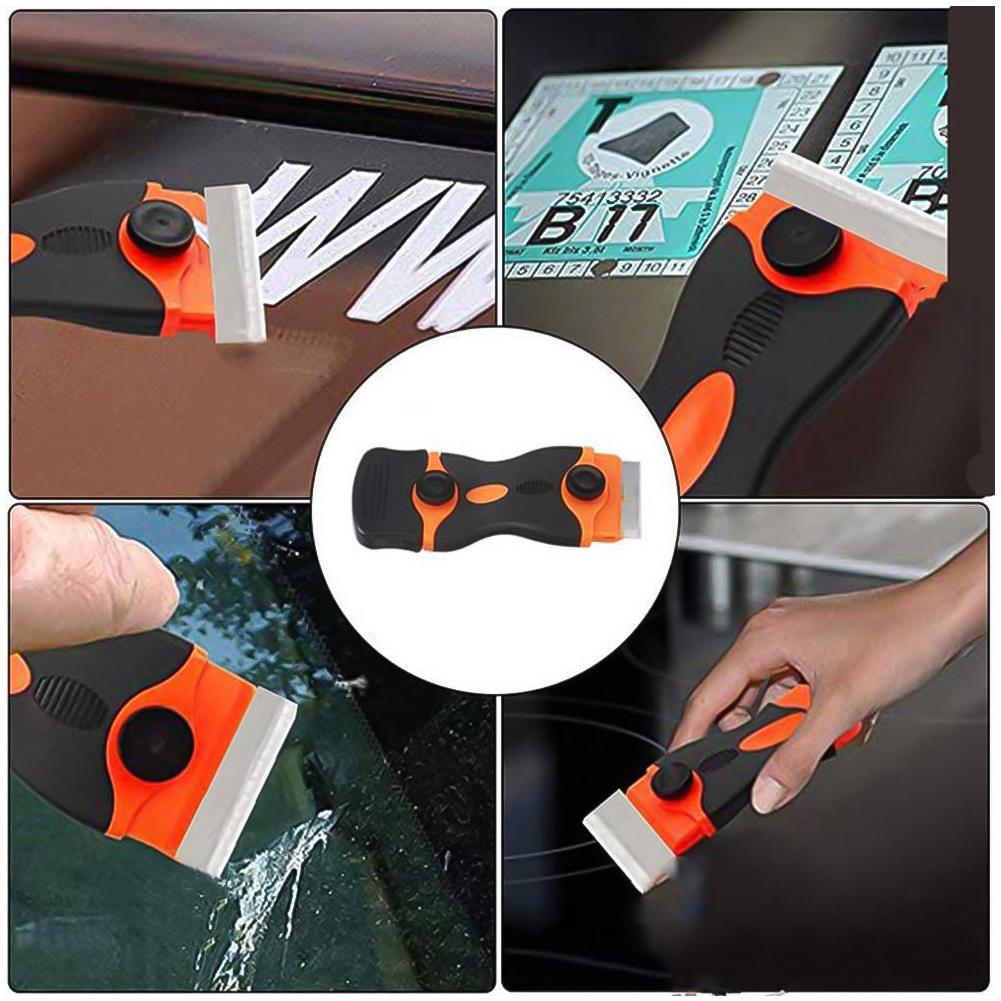 Двусторонний скребок Лезвие для автомобильного стекла Нож Очиститель Керамическое стекло Наклейка Клей Очиститель Удалитель Автомобильная пленка Керамический инструмент