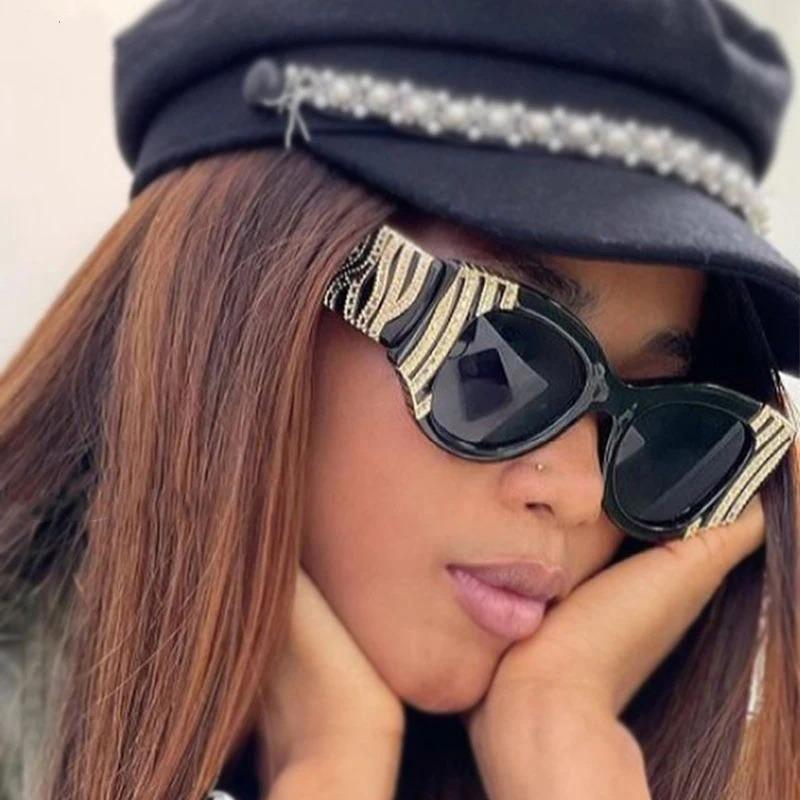 Big Frame Cat Eye Sunglasses Women Fashion Vintage Trendy Sun Glasses Punk Oversized Luxury Brand Designer Sexy Ladies Shades